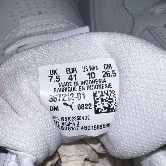 Women's Puma Karmen Rebelle Platform Casual Shoes in White - Picture 5 of 7